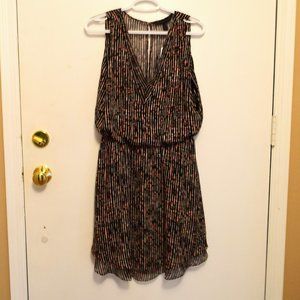 White House Black Market Printed Flirty Dress